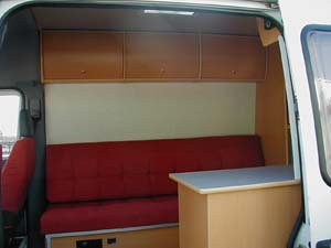 Sprinter side load door view