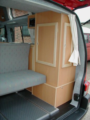 Vw Transporter Campervan. VW T4 back view