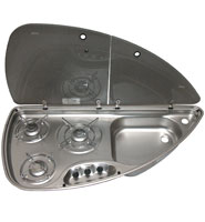 Cramer 3 Burner Hob Sink Combi Unit
