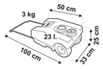 Fiamma Roll Tank 23 litre Fresh