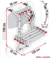 Fiamma Cycle Rack Vauxhall Vivaro / Renault Trafic