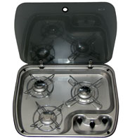 Cramer 3 Burner Hob with Glass Lid